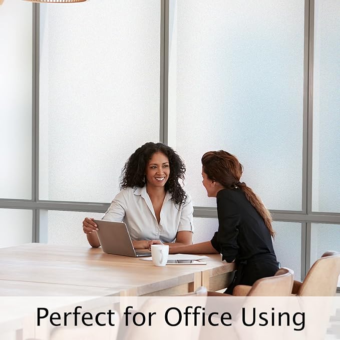 HIDBEA Frosted Window Privacy Film Heat Control UV Blocking, Static Cling - Image 4