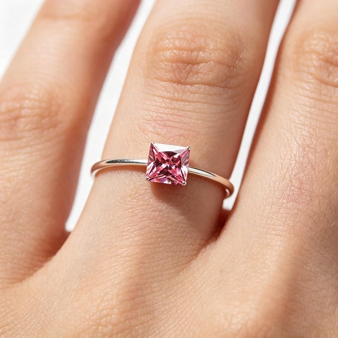 Pink Gemstone Color Cubic Zirconia Loose Beads Unset - Image 9