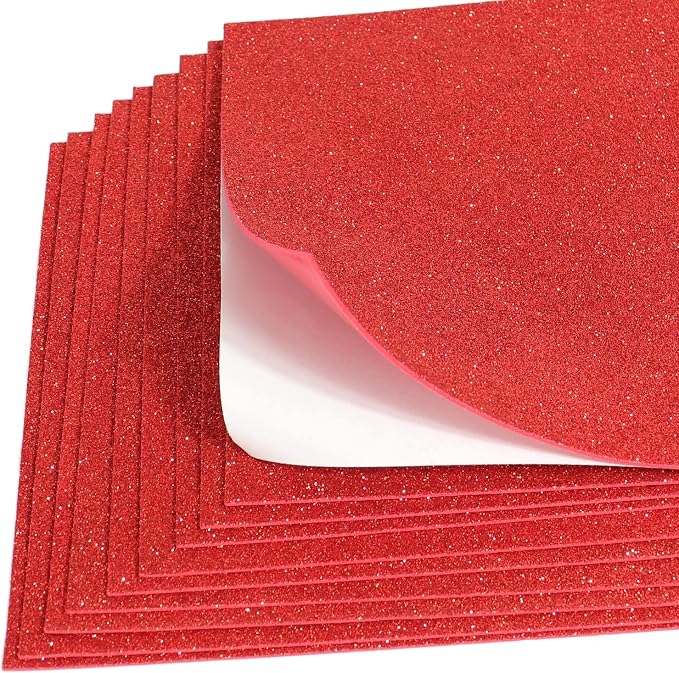 10 Sheets Glitter Paper Sheet for Easter Memorial Flag Independence Day - Image 7