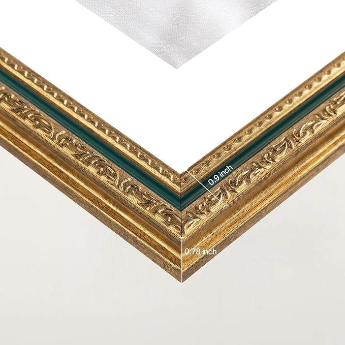 eletecpro 4x6 Vintage Picture Frame, Glass Cover, Horizontal or Vertical - Image 5
