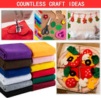 HaoFeijh Felt Fabric 36 * 36 Inch Wide 1.6mm, Fabric Sheets Soft Woven Acrylic - Image 3