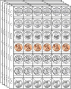 MUQING 840 Pockets Coin Pages, 20 Sheets Pocket Inserts Collecting Sleeves by MUQING