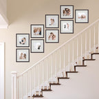 Sheffield Home 9 Piece Gallery Wall Frame Set, 12x12 Inch, Dark Oak - Image 6