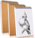 Sketch Book Pad, Drawing Paper 9" x 12" Spiral Bound, 90 Sheets, Durable Acid by FONTSATTY