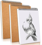 Sketch Book Pad, Drawing Paper 9" x 12" Spiral Bound, 90 Sheets, Durable Acid by FONTSATTY