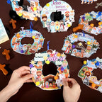 Hollowfly 48 Sets Nativity Crafts Kits Religious Jesus DIY Wreath Signs Hanging - Image 2