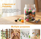Pndeyo 60pcs Ellipse Acrylic Beads - Image 3