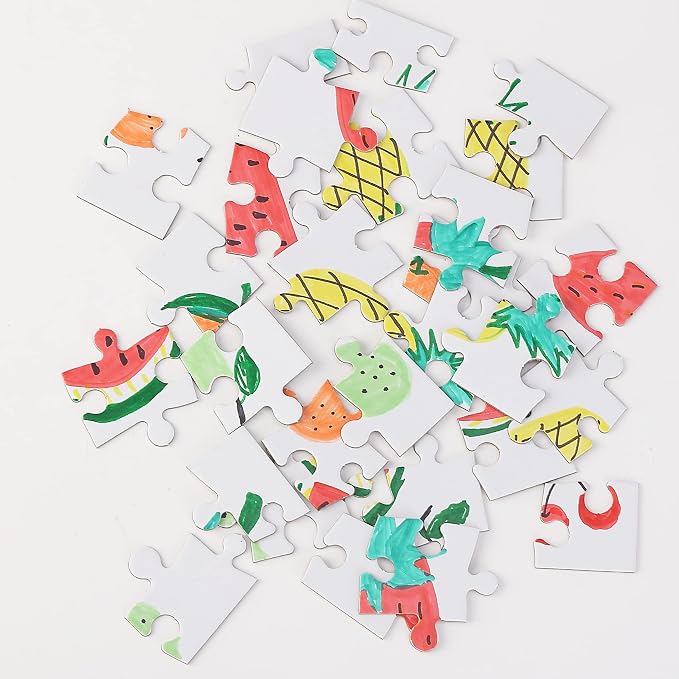 Mr. Pen- Blank Puzzle, 8 Pack, 28 Pieces/Pack, 5.5" x 8.1" | Blank Puzzles to - Image 9
