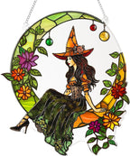 Halloween Faux Stained Glass Ghost Ornaments Acrylic, Halloween Decor Cute by Boyese
