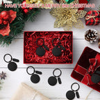Gisafai 30 Pcs Black Engravable Metal Keychain Blanks Laser Graduation - Image 6
