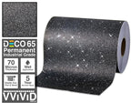 VViViD Glitter Black DECO65 Permanent Adhesive Craft Vinyl Roll - Image 4