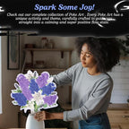 Unwynd Poke Art Lavender Flower Bouquet | Mess-Free Arts and Crafts - Image 9