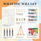4 Pack Paint by Numbers Kit for Adults - Image 6
