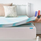 Linenspa 3 Inch Swirl Gel Memory Foam Mattress Topper, Twin Size – Cooling Gel - Image 7