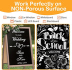 White Window Chalk Markers Pen, 5 Pack White Window Chalk Markers - Image 3