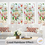 Window Privacy Film Stained Glass Window Film Decorative, Static Cling Rainbow - Image 2
