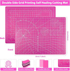Rotary Cutter and Mat Set, Audab Self Healing Sewing Mats Shirt Cutter 45mm - Image 5