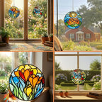 3-Pack DIY Suncatcher Blanks for Adults, Acrylic Stained Glass Window Art Decor - Image 8