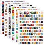 3912 Pcs Letter Stickers for Scrapbook Supplies, Vintage Alphabet Stickers | 36 by Gretion