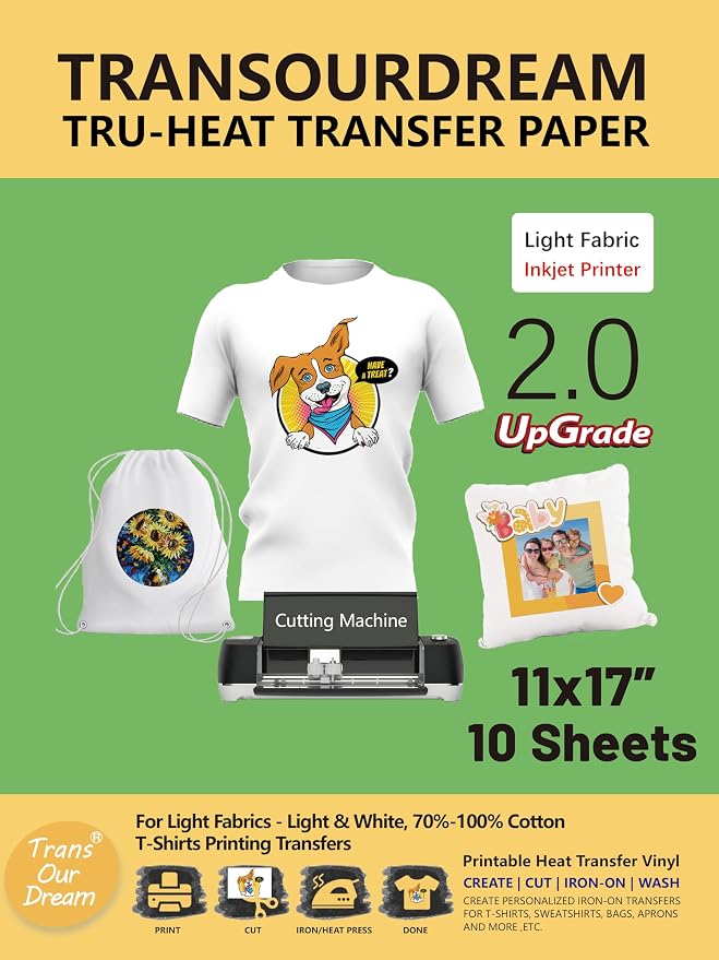 TransOurDream Iron on Heat Transfer Paper by TransOurDream