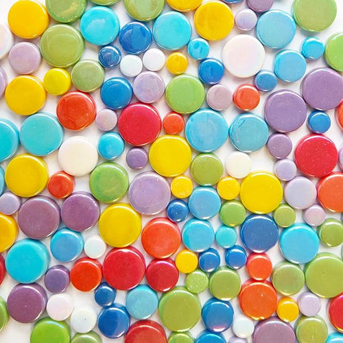 1.1 LB Round Glass Mosaic Tiles - Image 2