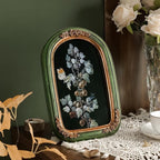 Cuspin 8x10 Vintage Picture Frame, Ornate Green and Gold Frames, Hand-Crafted - Image 3