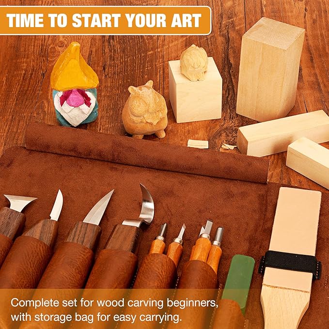 Wood Carving Kit, Wood Whittling Knife Kit - Image 2