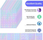 36 Sheets Holographic Laminate Sheets 8.5x11 Inch Self Adhesive 6 Patterns | - Image 2