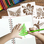 50 PCS Flower Painting Stencils Reusable Flower Stencils - Image 5