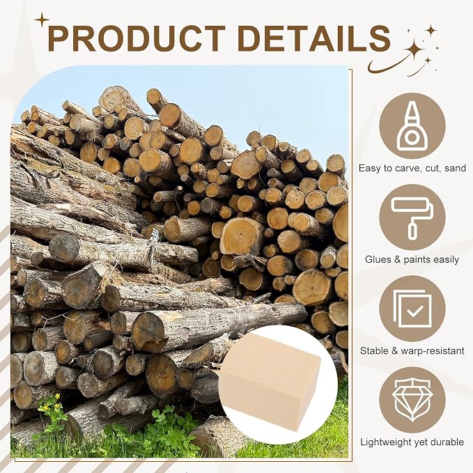 MECCANIXITY 6Pcs Basswood Sticks - Image 3