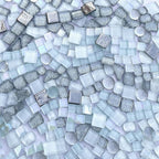 LITMIND 1.1LB Silver White Mixed Irregular Crystal Glass Mosaic Tiles - Image 4