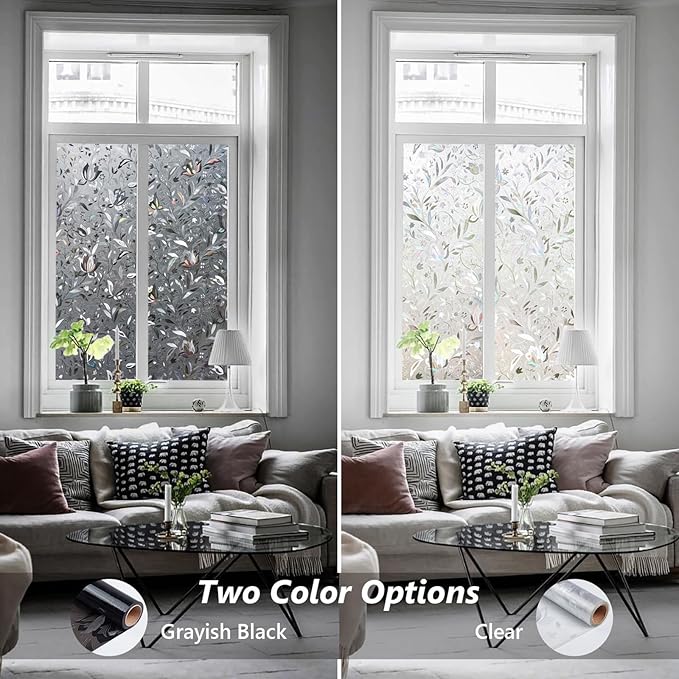 Kromapolis Window Film, Window Privacy Film Frosted, Vinyl Glass Covering - Image 5