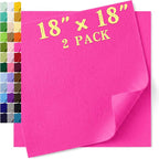 Felt Fabric Sheet 18 x 18 Inch, 1.6mm Thick | Soft and Flexible Nonwoven by MIGLORIA