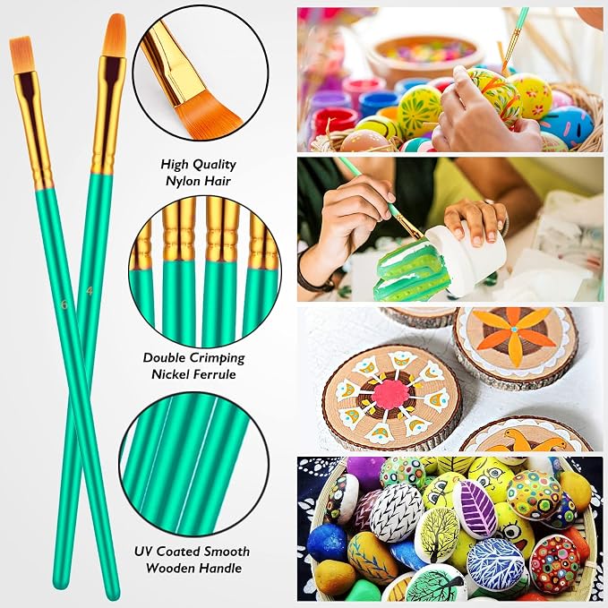 Paint Brushes Set, Oil Watercolor Acrylic Paint Brush, Artist Paintbrushes - Image 4