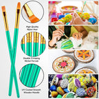 Paint Brushes Set, Oil Watercolor Acrylic Paint Brush, Artist Paintbrushes - Image 4