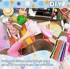 150Pcs 4" x 4" Cotton Craft Fabric Bundle Squares, Squares Sheets Patchwork - Image 4