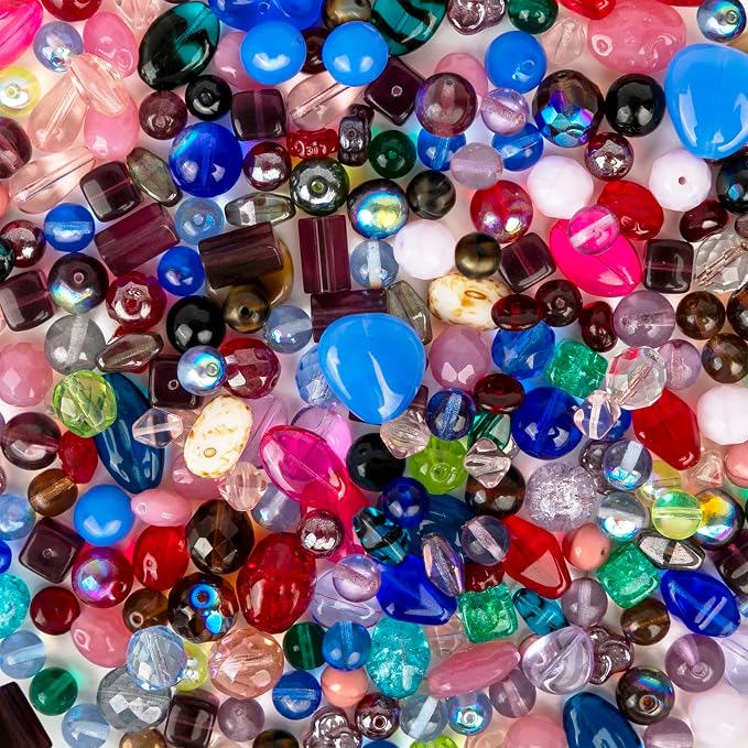 One Pound Assorted Glass Beads for Jewelry Making, DIY Lamp Work, Arts and - Image 8