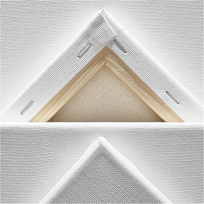 KINGART Stretched White Canvas Set – Rectangle, 9x12 Inch, Triple Gesso Primed - Image 5