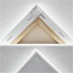 KINGART Stretched White Canvas Set – Rectangle, 9x12 Inch, Triple Gesso Primed - Image 5