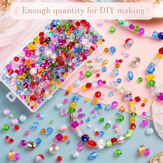1272pcs Glass Beads for Jewelry Making - Image 5
