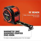 Crescent Lufkin 25 Ft. WORKHORSE NITE EYE Magnetic Tape Measure | LM1125NE - Image 3
