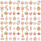WOCRAFT 40pcs 20 pairs Assorted Enamel Bracelet Charms by WOCRAFT