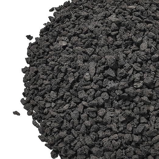 5lbs Small Lava Rocks for Plants Drainage, 1/5 Inch Black Gravel Mulch for by OutdoorD%C3%A9cor