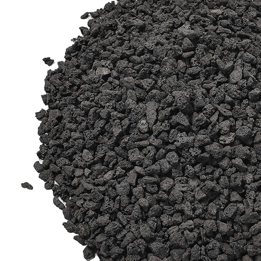 2.5lbs Small Lava Rocks for Plants Drainage, 1/5 Inch Black Gravel Mulch for by OutdoorD%C3%A9cor