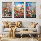 3 Pack Floral Framed Paint by Numbers - Image 5