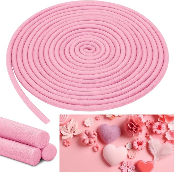 Frienda 5/8 Inch x 40 Ft Pink Foam Noodles by Frienda