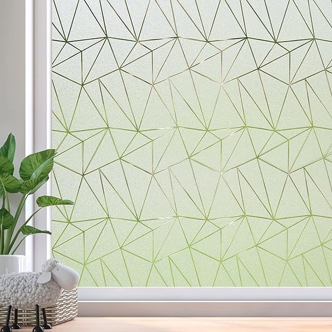 Coavas Frosted Glass Window Privacy Film, Static Cling Decorative Covering by Coavas