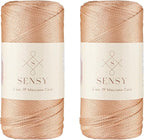 2 Pack of Sensy Premium 2mm 251 Yards Polyester Rope 100% Polypropylene Cord by SSENSY