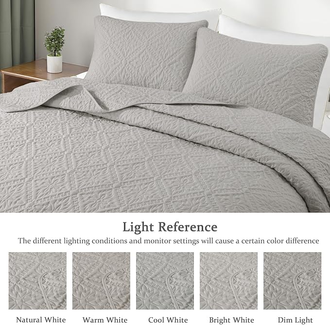 Exclusivo Mezcla Twin Quilt Bedding Set, Lightweight Soft Bedspreads Coverlets - Image 3