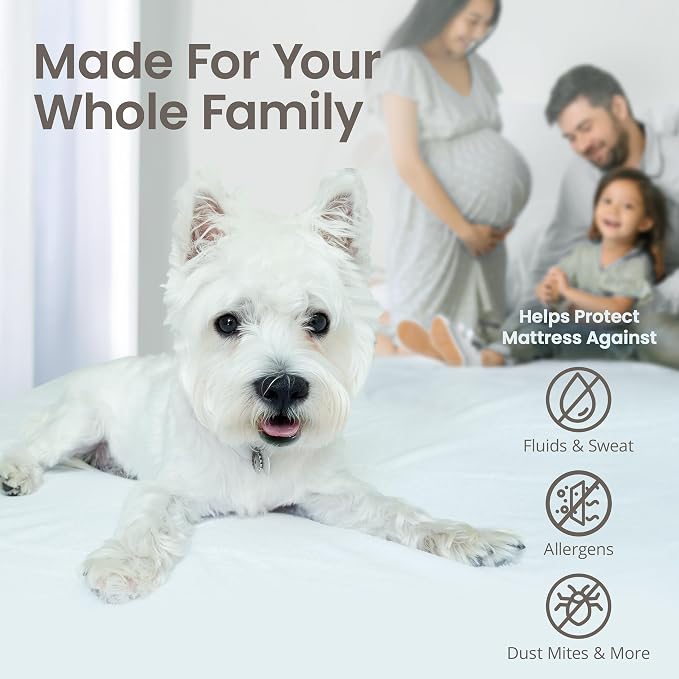 SafeRest Waterproof Mattress Protector Twin XL Size – Absorbent Breathable Soft - Image 4